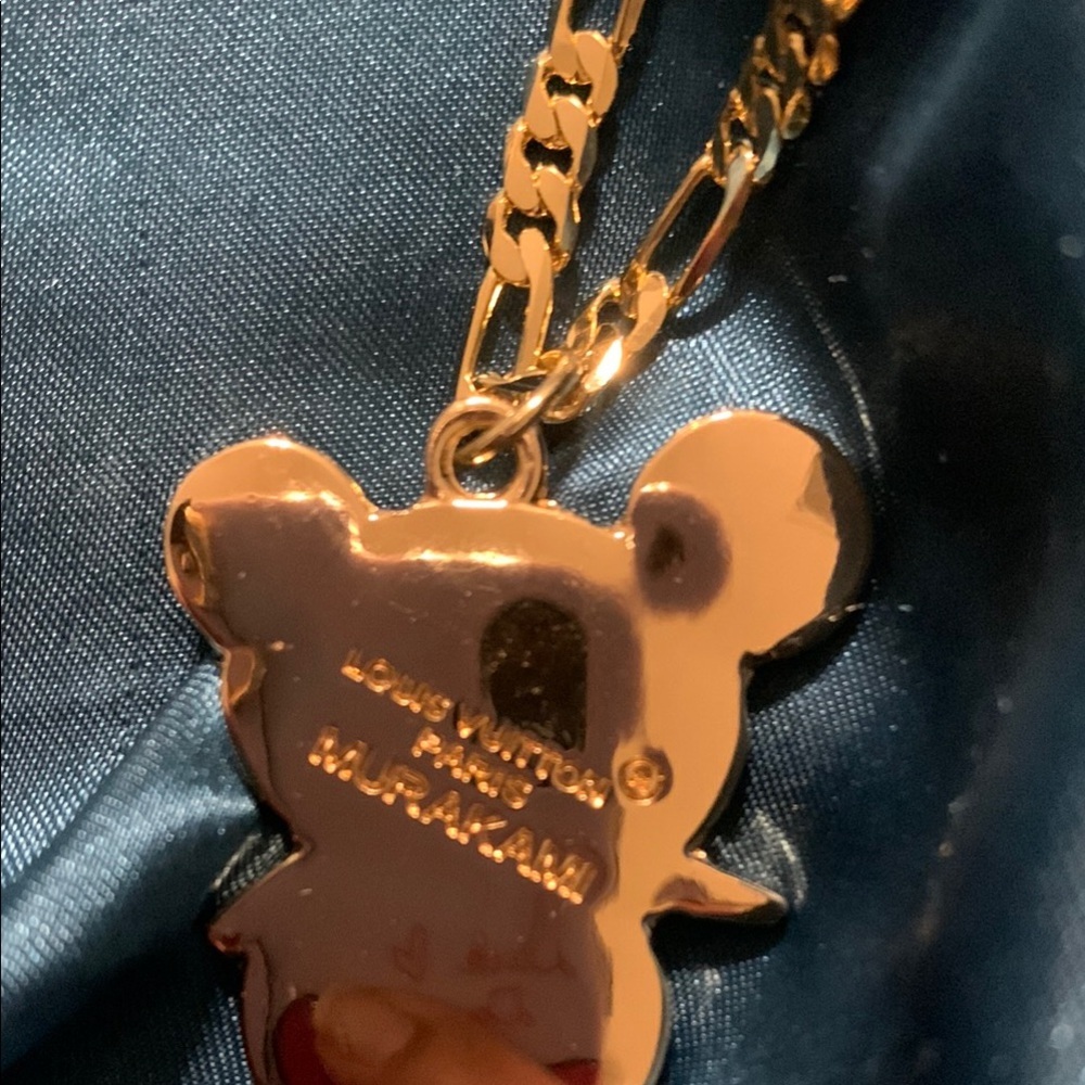Louis Vuitton x Takashi Murakami Gold Necklace 20th Anniversary Pendant ONLY - Picture 5 of 8